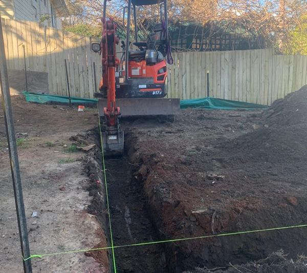 trenching central coast